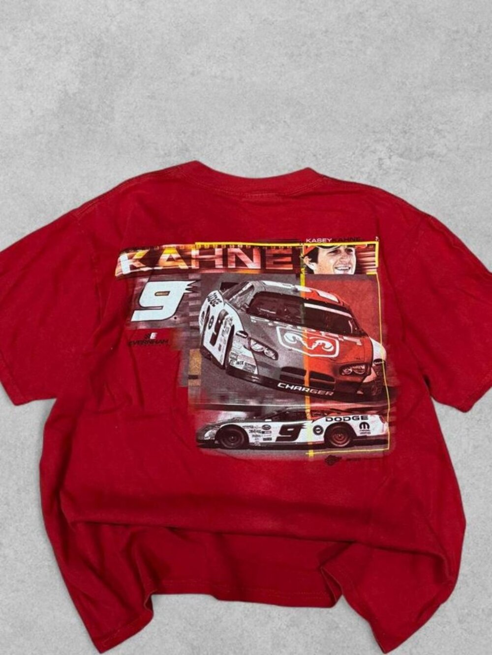 Men's Red T-shirt Dodge Charger Racing - Size L